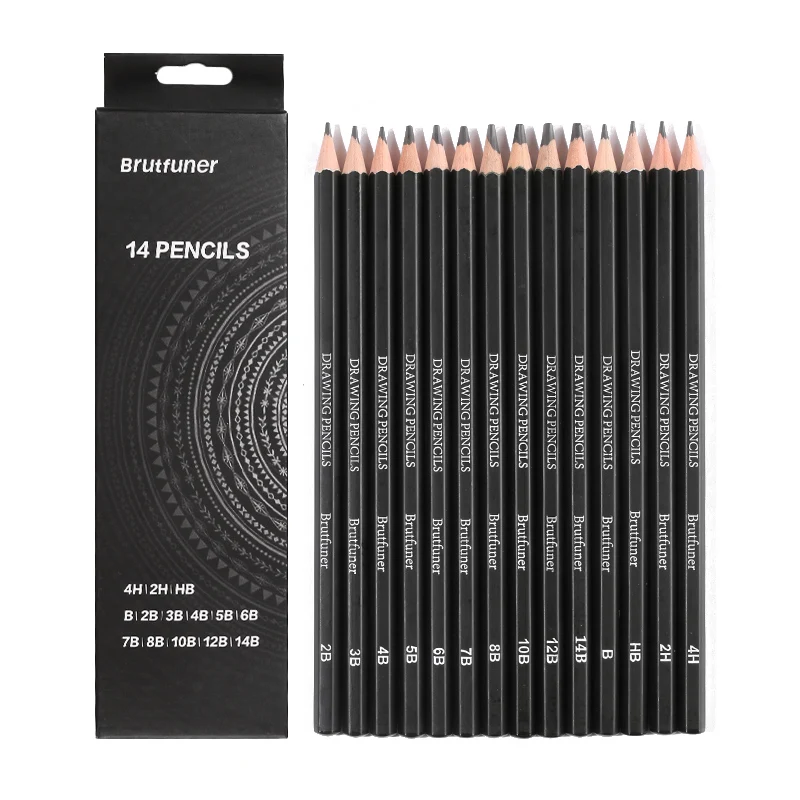 dainayw Professional Drawing Sketching Pencils Set, 24 Pieces Art Pencils  (14B - 9H), Graphite Shading Pencils for Beginners & Pro Artists