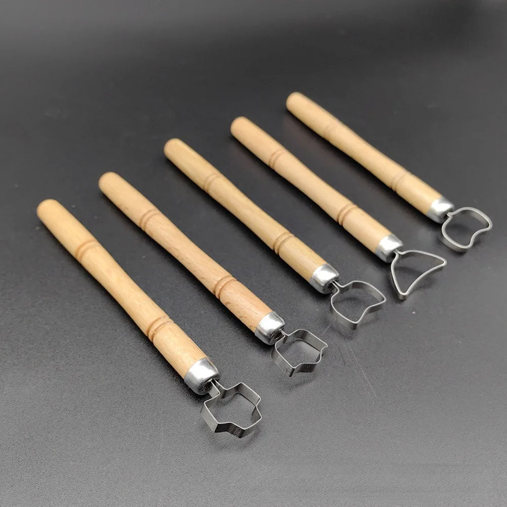 Pottery Ceramic Tool Trimming Knife Single Head Ring Scraper DIY Clay Sculpture Carving Texture Scraping Forming