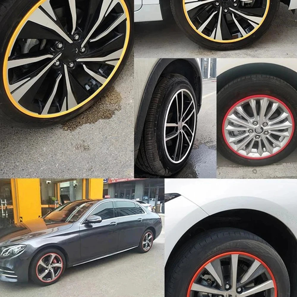Heavy Duty Car Wheel Guard Rim Protecting Trim Ring 17/18/19/20/21 Inch 4 Packs For Tesla Model 3 Y For BMW Benz Audi Hyundai car wheel rim rings