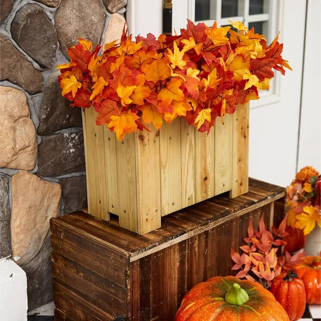 Artificial Maple Leaf Fall Branches 6