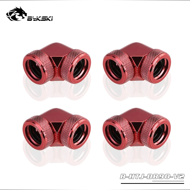 Acessório de 90 Graus 4-bykski para Uso em Tubo Rígido de Od14 mm para Compressão Manual Encaixe de Cobre Dupla Interface Od14 mm - Imagem 4