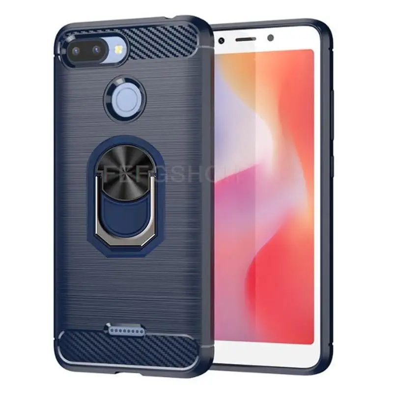 Capa For Xiaomi Redmi Pro Brushed Carbon Fiber Soft Silicone