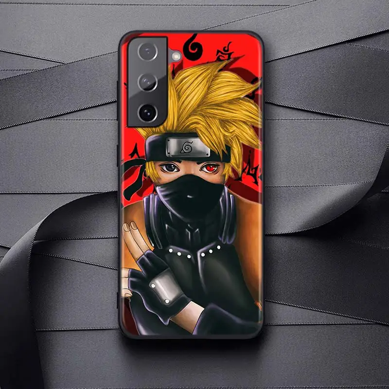 Naruto Anime Akatsuki Soft Black Cover For Samsung Galaxy S22 S21 S20 FE Ultra S10 S10e Lite S9 Plus Pro Phone Case Coque best case for samsung