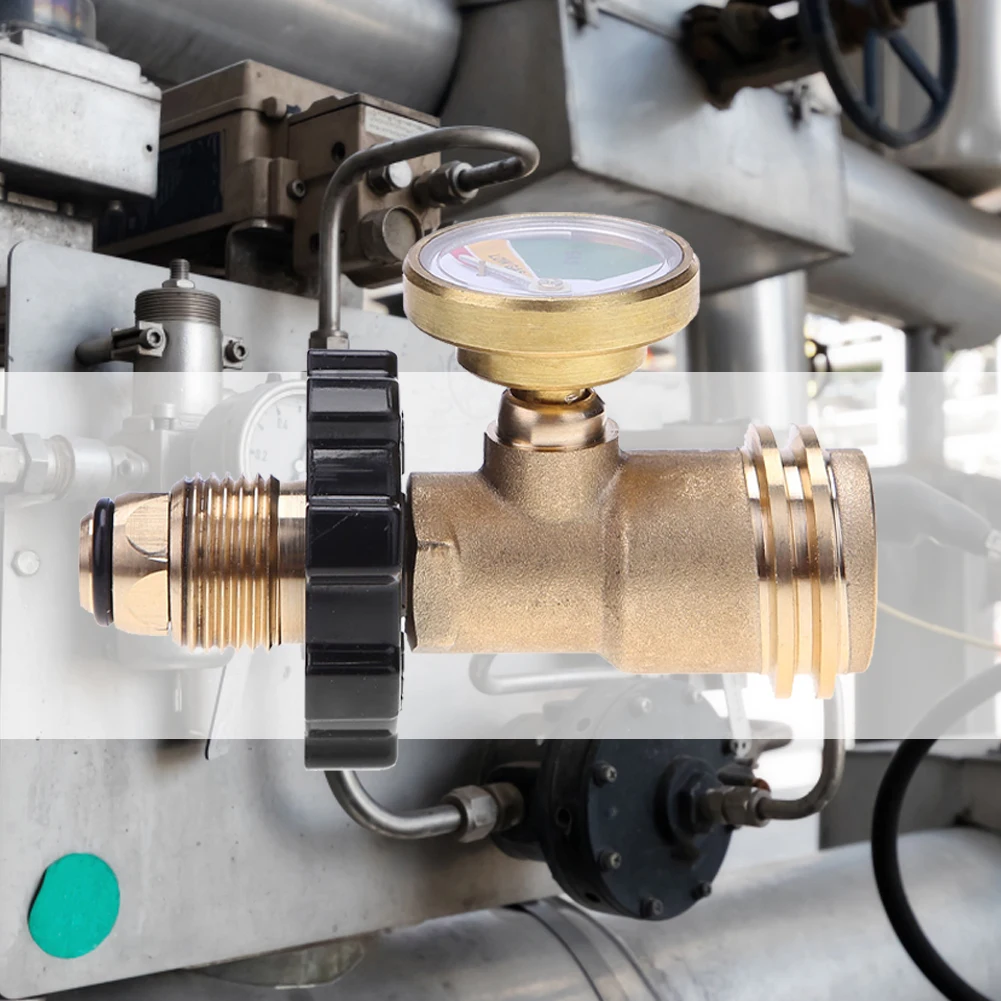 High Low Gas Pressure Gauge Level Indicator Pol Propane Lpg Bottle Cylinde Outdoor Gas Tank Adapter Pressure Gauge Connector