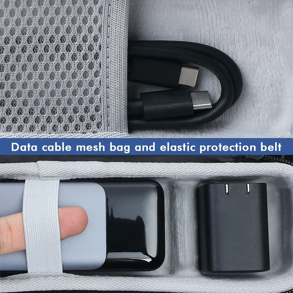 Carrying Case EVA Waterproof Protective Hard Case Shockproof Hand Rope Carabiner Anker Prime 27650mAh Power Bank 250W