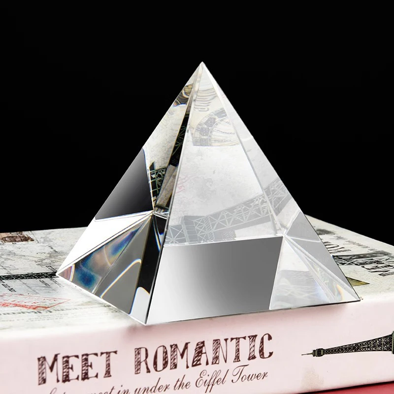 Optical Prisms Photography Prism Prism Optical Glass Crystal Pyramid 4/5/6/7/8cm Side Length