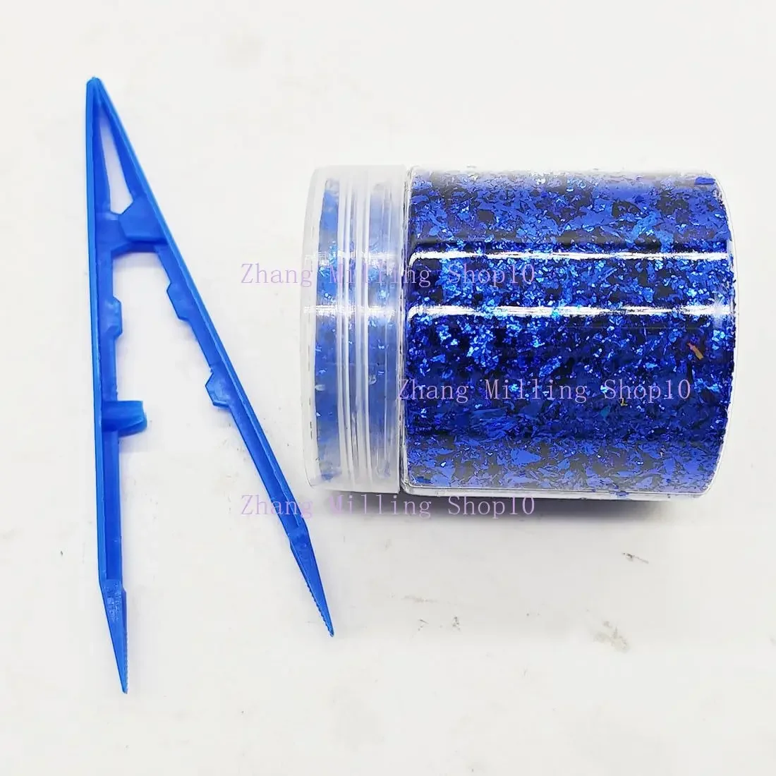 4g Chopped Carbon Fiber Short Cut Forging Color Plastic Pieces for Carbon Fiber DIY（Blue）