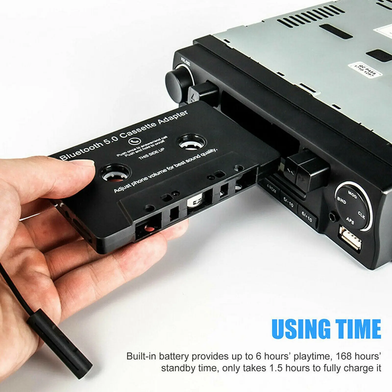 Bluetooth Audio Converter Universal Bluetooth 5.0 Car Tape MP3/SBC/stereo Cassette Player AUX Adapter