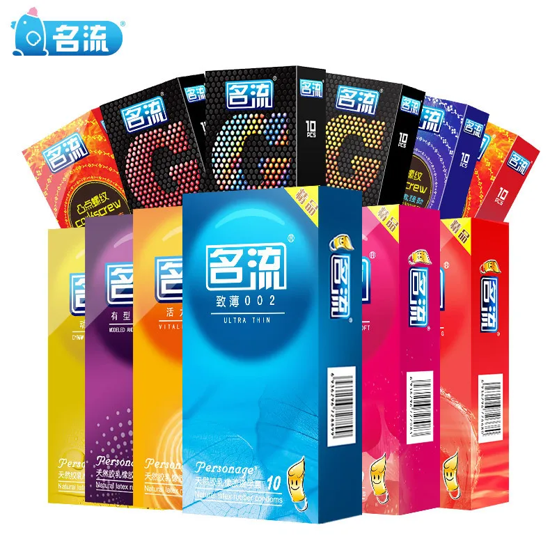 10pcs Pack Mingliu Condoms Natural Latex Sex Condom Mingliu G-spot Condom Safe Condom Mingliu 002 Thin Condom original brand new