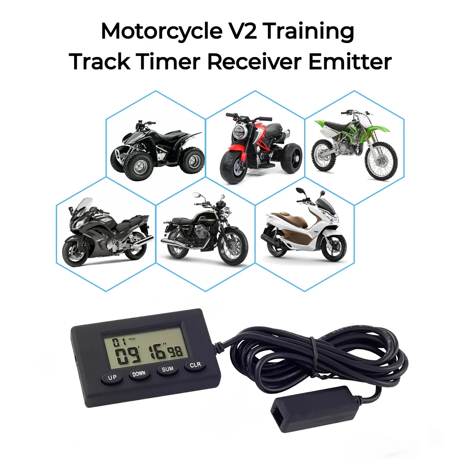 Professional Racing Timer Kit 1 Set Professional track V2 Training Racing Race Lap Timer Receiver ...