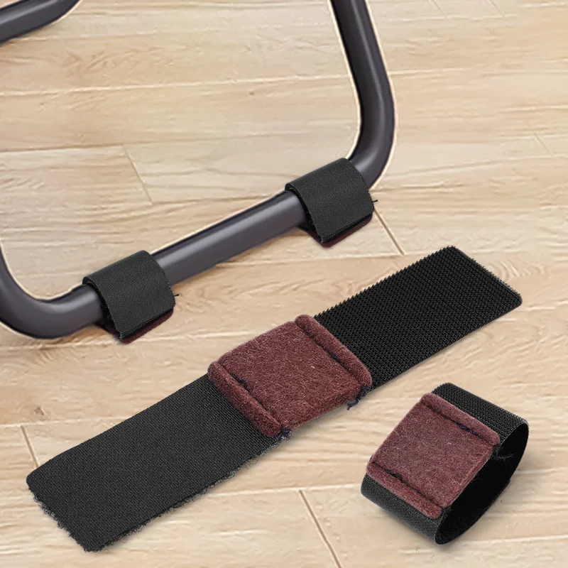 2/4/6PCS Non-Slip Chair Leg Felt Pads Table Foot Holder Hook Loop Fasteners for Office Chair U-shaped Iron Pipe Protection Cover 1