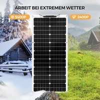 Kit de panneaux solaires flexibles 50W 80W 90W 100W 105W 120W 150W, chargeur solaire hors réseau 12V avec contrôleur de charge solaire et câbles 3