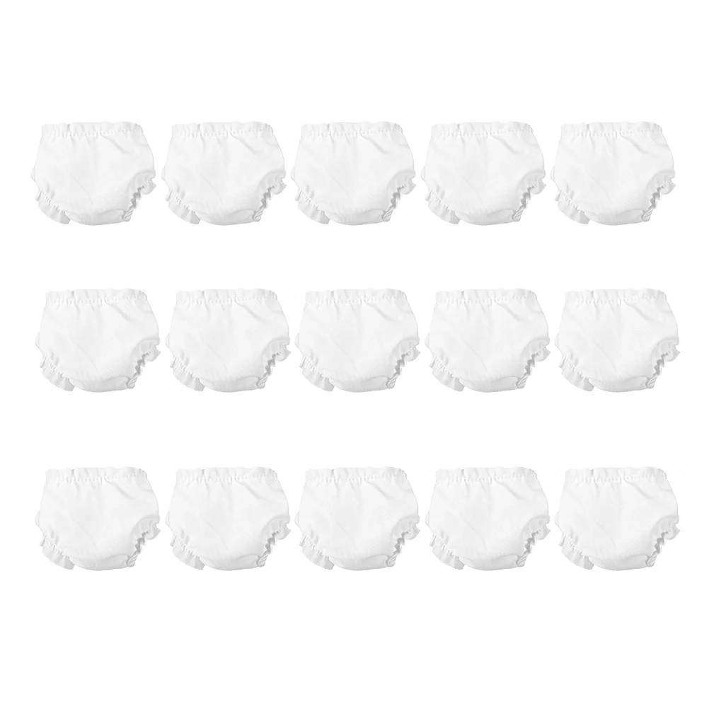 

15 Pcs Panties Kid Toy Elastic Ornament Decorations Baby for Dolls Cloth Cotton Briefs Child