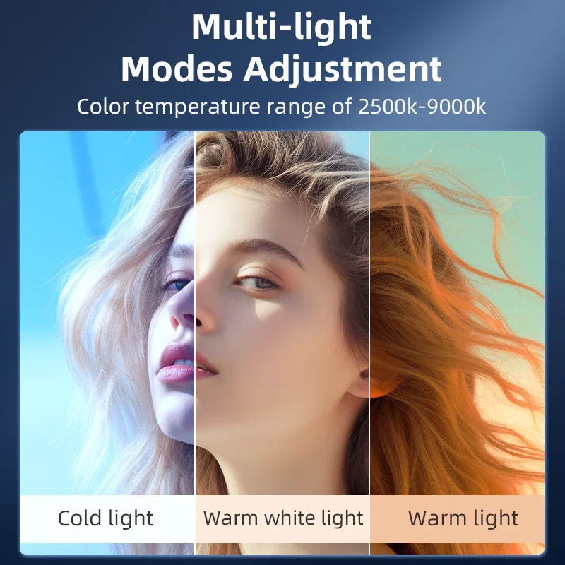 미니 RGB 및 듀얼 컬러 LED 라이트 필 사진, DJI 포켓 3 카메라용, 휴대폰 셀카 폴, 라이브 스트리밍 셀카 브이로그