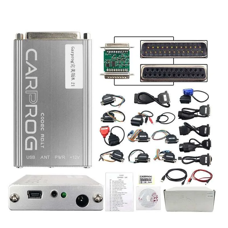 

Newest Online Carprog V8.21 Programmer Car prog 8.21 Full Repair Tool Authorization than Carprog V10.93/V10.05/V9.31 with Keygen