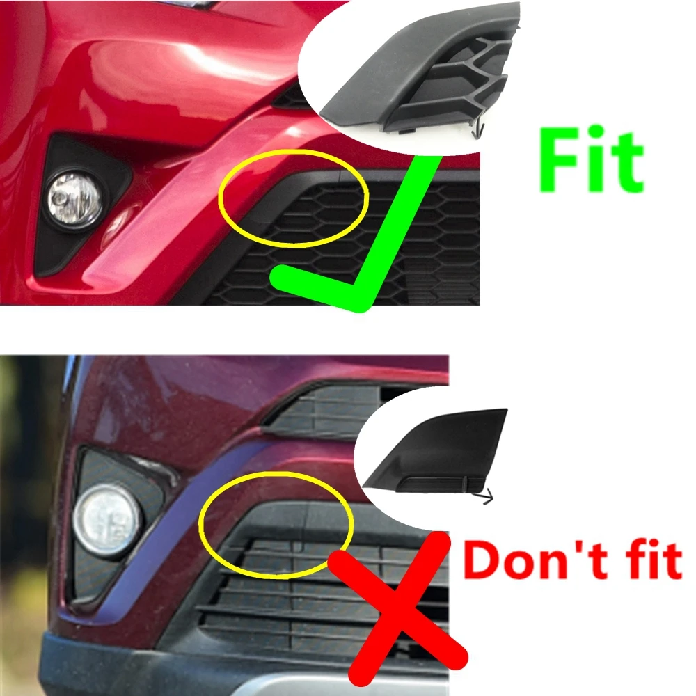 Front Tow Eye Cover Grill Trailer Cap 532850R090 532860R090 for Toyota RAV4 SE Version