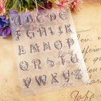 Alphabet Letters Transparent Clear Silicone Stamp Seal DIY Scrapbooking Photo Album Clear Stamp 4