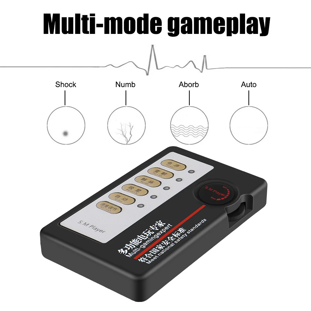 IKOKY DIY Electro Stimulation Medical Themed Toys Therapy Massager Electric Shock Accessories Electric Dual Output Host