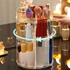 360 Rotating Makeup Organizer Fashion Spin Multi-Function Detachable Dressing Table Desktop Makeup Storage Rack Large Capacity 3