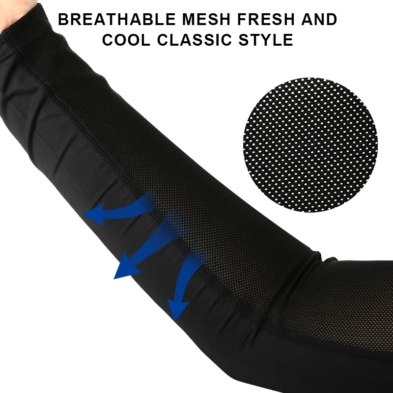Ice Silk Sleeves Cycling Arm Sleeves Sun Protection Quick Dry Summer Outdoor Sports Running Basketball Cool Bicycle Arm Sleeves 4