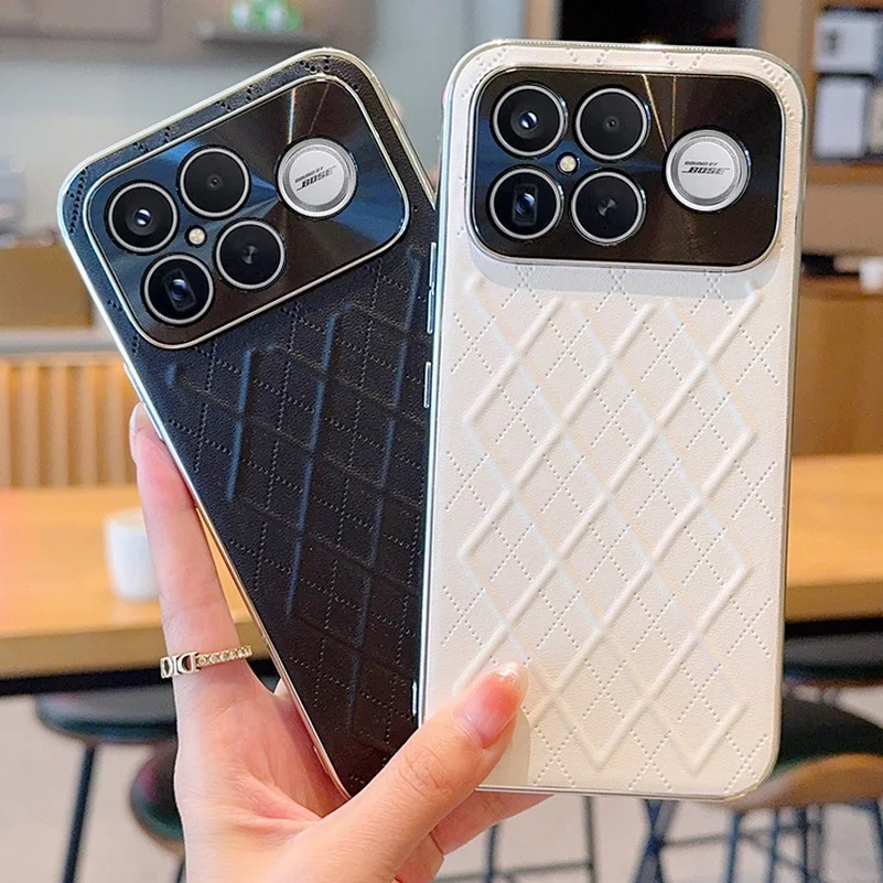 Prismatic Plain Leather Case with Slim Lens Protection