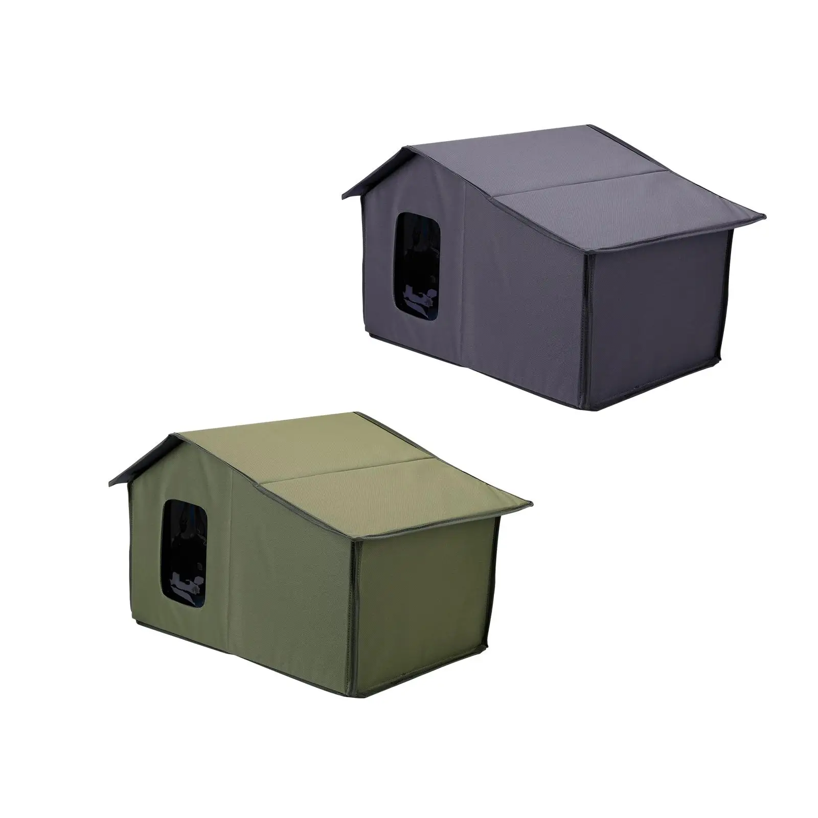 

Cat House for Outdoor Durable Kitten Non Slip Windproof Four Seasons Kennel