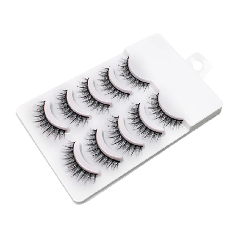 Cosplay&ware 5 Pairs Japanese Fairy Manga Lashes Anime Cosplay Natural Wispy Korean Makeup Artificial False Eyelashes Yzl1 -Outlet Maid Outfit Store