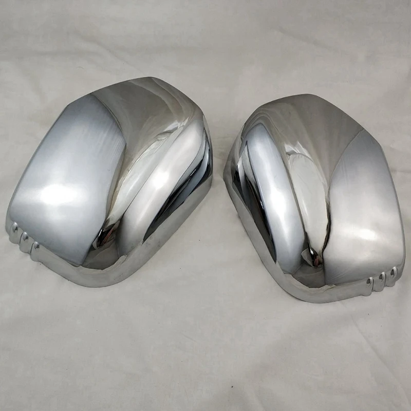 Car Door Rearview Mirror Cover Paste Type Door Wing Mirror Cap For Mitsubishi Triton L200 2005-2014 Pajero Sport 2011