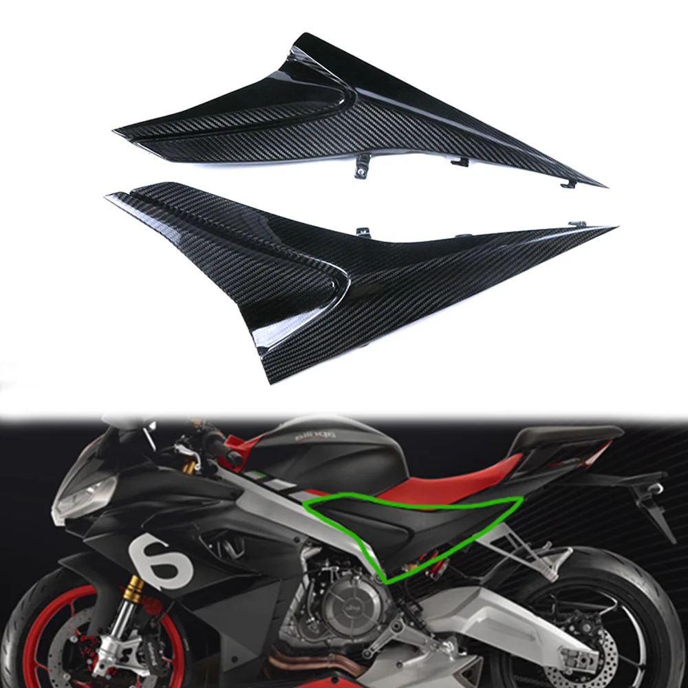 

For Aprilia RS 660 Tuono 660 100% Full 3K Carbon Fiber Seat Side Panels Motorcycle Modified Body Side Fairings Kits Parts 2020+