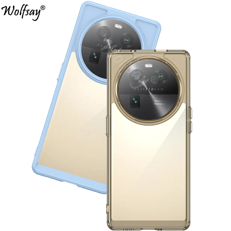 Custodia Trasparente Per Oppo Find X6 Custodia Antiurto In Silicone Color Cover Posteriore Oppo Find X6 Custodia Per Oppo Find X6 X5 Pro X5 Lite