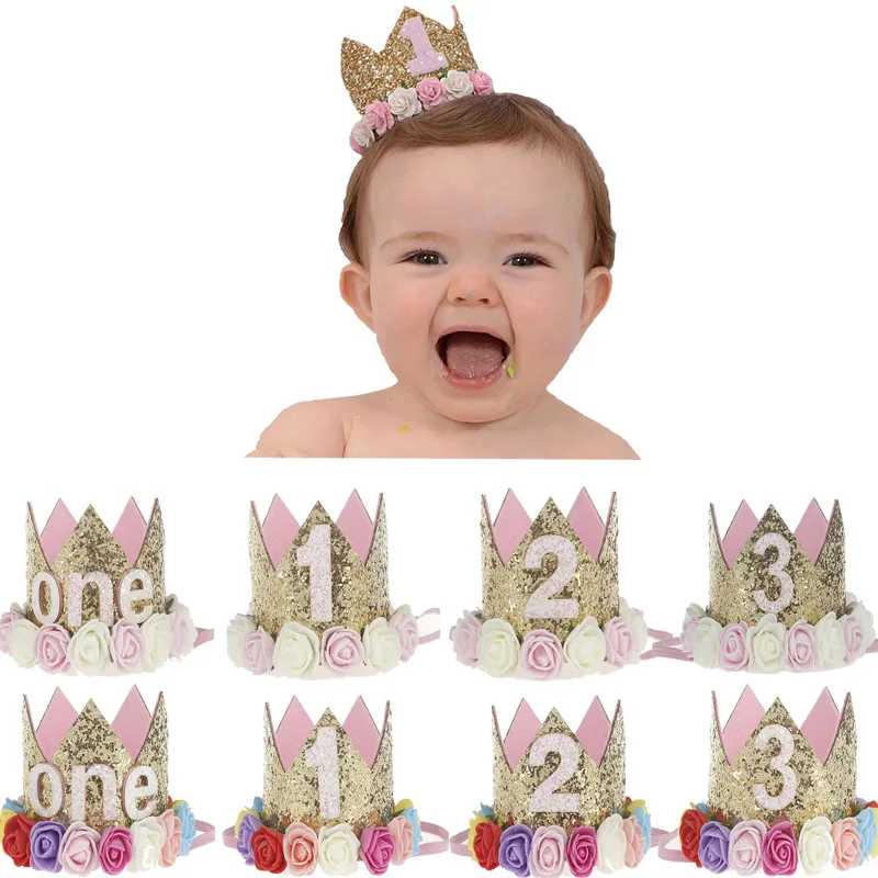 Baby Birthday Crown 1 Year Boy - Sombreros De Fiesta - AliExpress