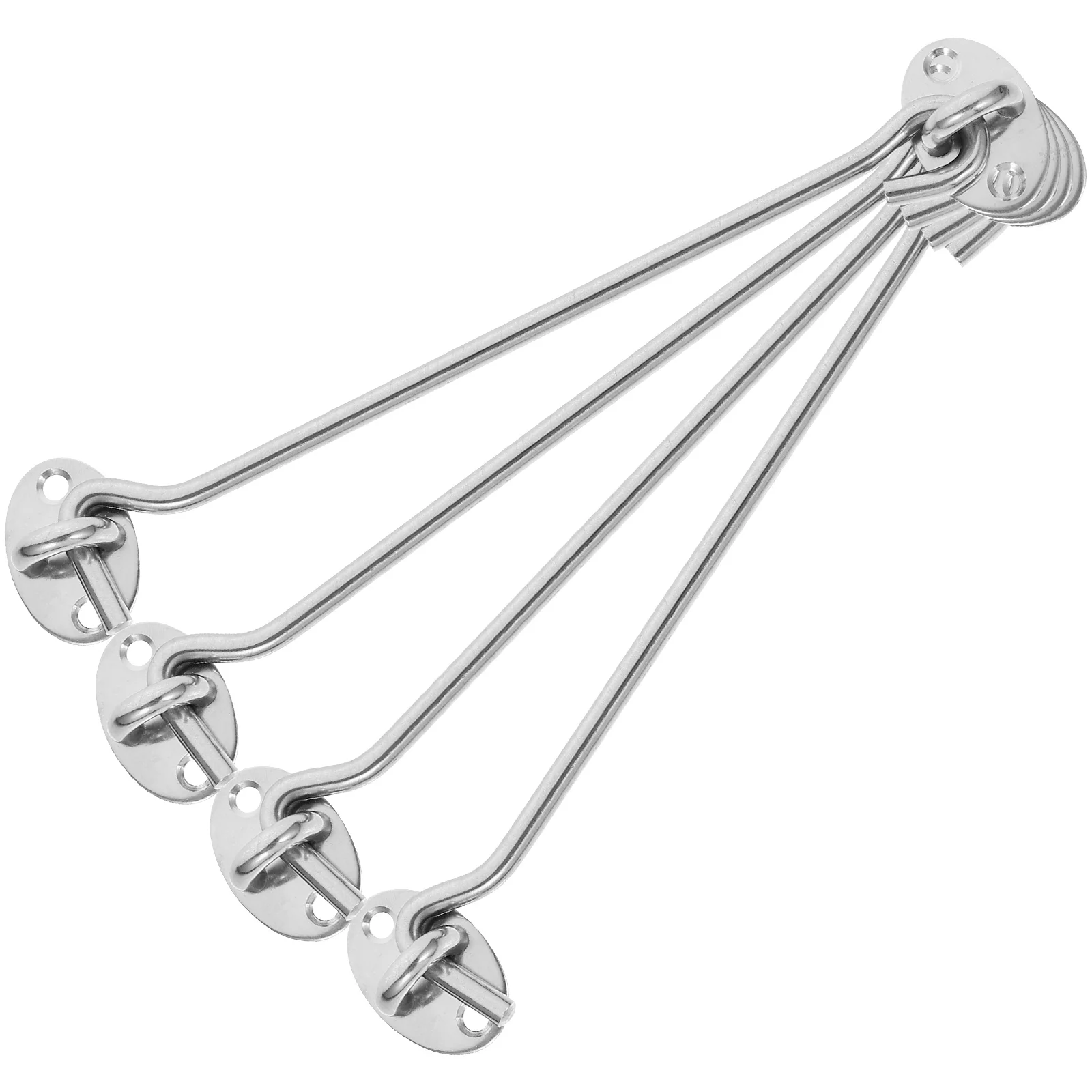 

4pcs Hook Eye Latch Stainless Steel Door Latch 8 Inch Privacy Hook Latch Supply