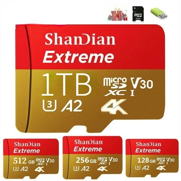 2022  NEW high speed 1TB 512GB 256GB 128GB card+ USB drive Micro SD Micro SDHC Micro SD SDHC card 10 UHS-1 TF memory card