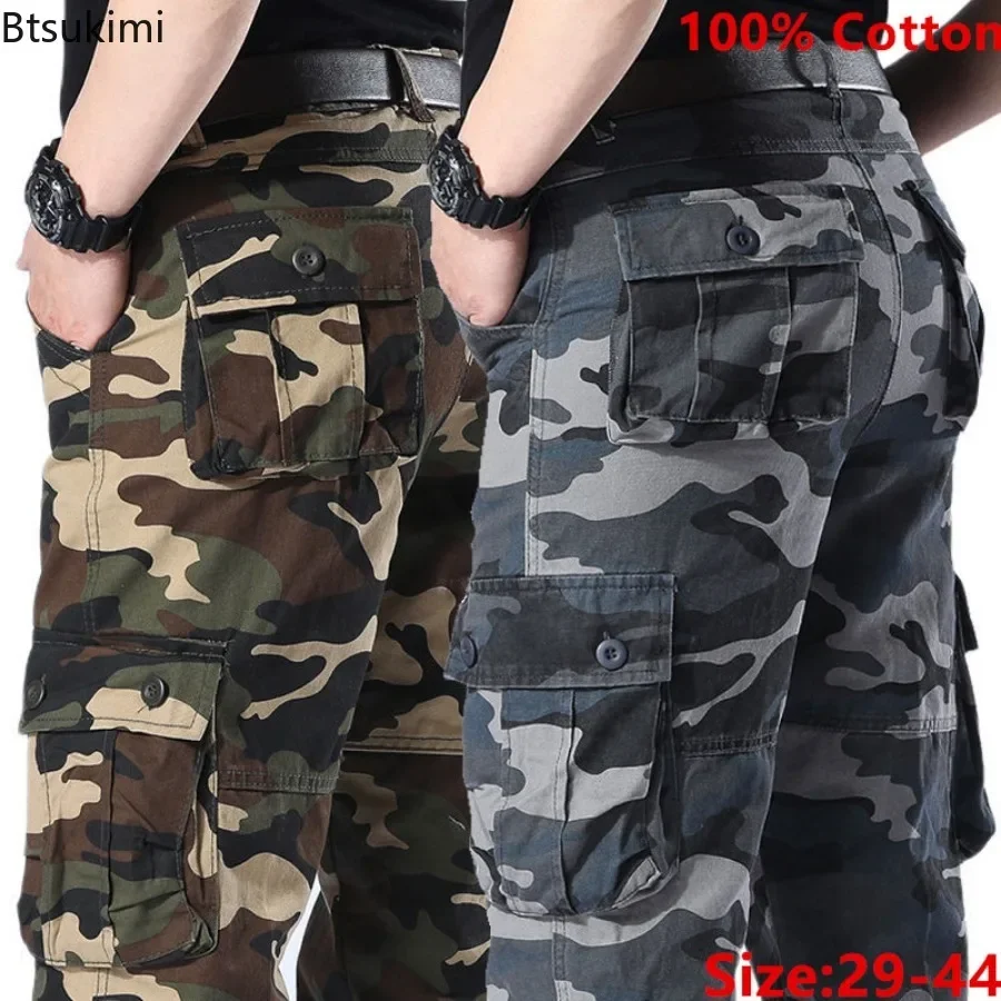 Pantaloni cargo mimetici da uomo Camo Cargo Multi tasche Pantaloni tattici militari Uomo Hip Hop Jogging Streetwear Pantaloni sportivi per uomo - immagine 6