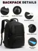 50L Extra Large Laptop Backpack with USB Charging, Travel Backpack for Men Women, Carry Backpack 17inch Black Executive Work Bag 5