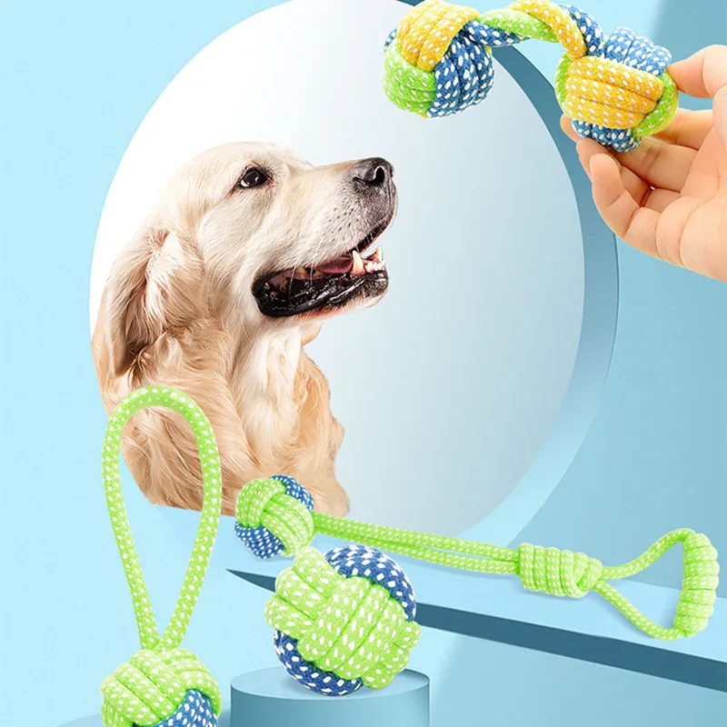 

Pet Dog Toys for Large Small Dogs Toy Interactive Cotton Rope Mini Dog Toys Ball for Dogs Accessories Toothbrush Chew Puppy Toy