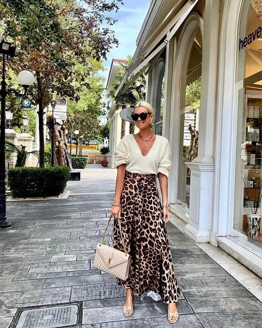 Gonna Pantalone Outfit Gonna Leopardata Corta Gonne Lunghe