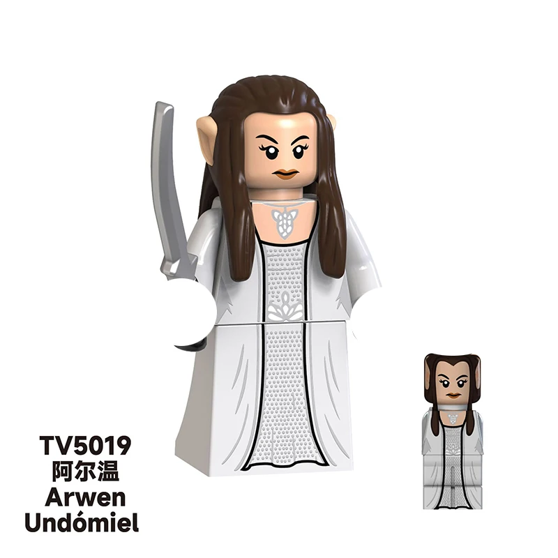 Lord of the Rings Hobbit Minifigures Medieval Movie Character Building Blocks Figures DIY Assemble Bricks Dolls Creative Coll - 4