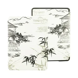 Premium Leather Auto Sleep Cover - Paperwhite 12th 2024 (Bamboo)