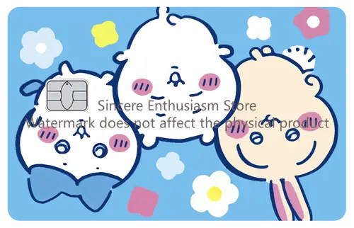 Cartoon Kawaii Chiikawas Credit Card Skin Stickers Cute Matte Sticker for VISA JCB Mastercard and Other IC Card Decorative - Image 6