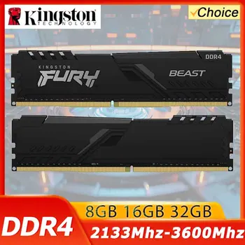 Kingston Fury Beast DDR4 8G 16G 32GB 3600 3200Mhz RAM PC Memory 288Pin XMP2.0 Heatsink For Desktop AMD or INTEL Motherboard