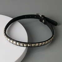 Collier Anime Death Note Misa Amane, ras du cou en cuir pour hommes et femmes, Hip Hop Punk, Rivet, bijoux Cosplay, cadeaux 3