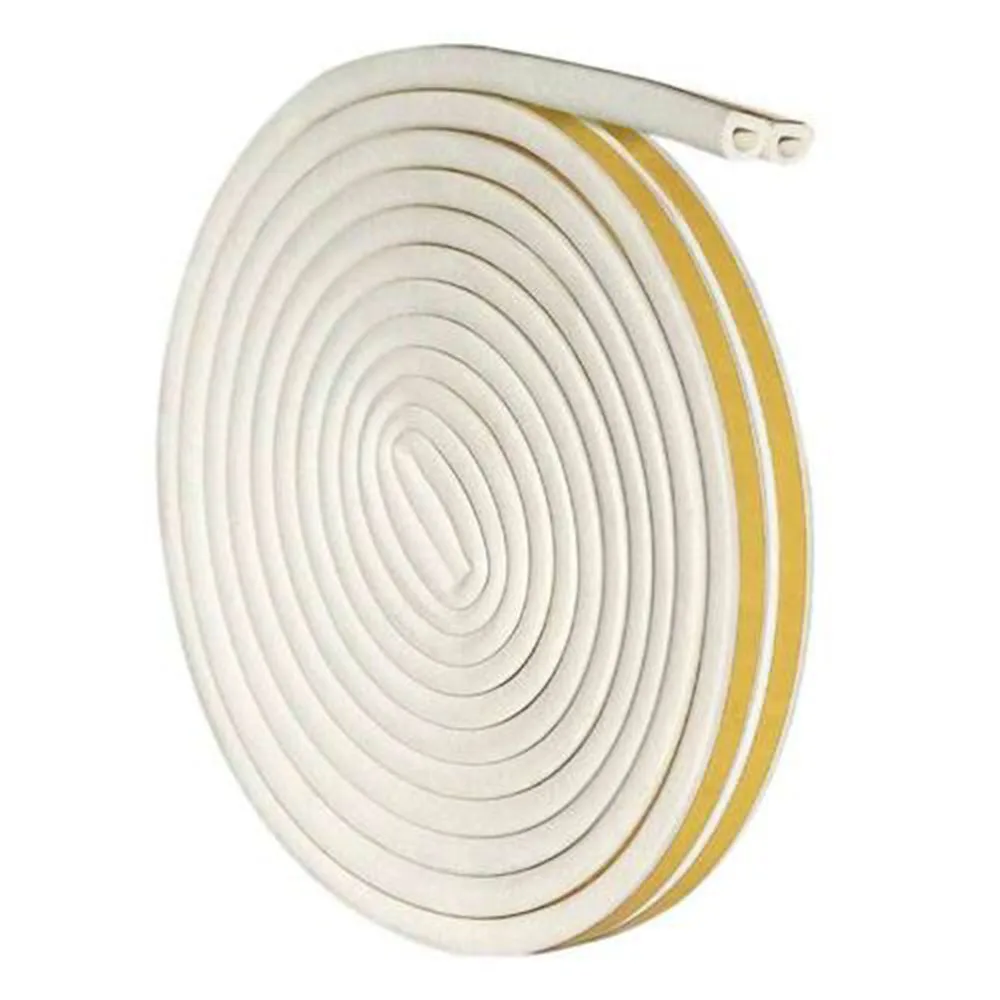 6M Weatherstrip Seal Tape for Doors EPDM Foam Rubber Excluder Windproof and Dustproof Protection for Casement Frames