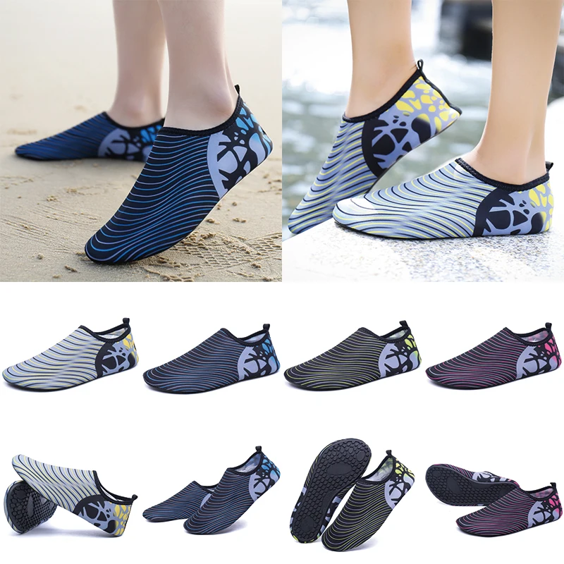 Unisex Soft Sole Barefoot Multifunctional Beach Wading Shoes Quick Dry Diving Floating Diving Swimming Shoes Indoor Gym Footwear