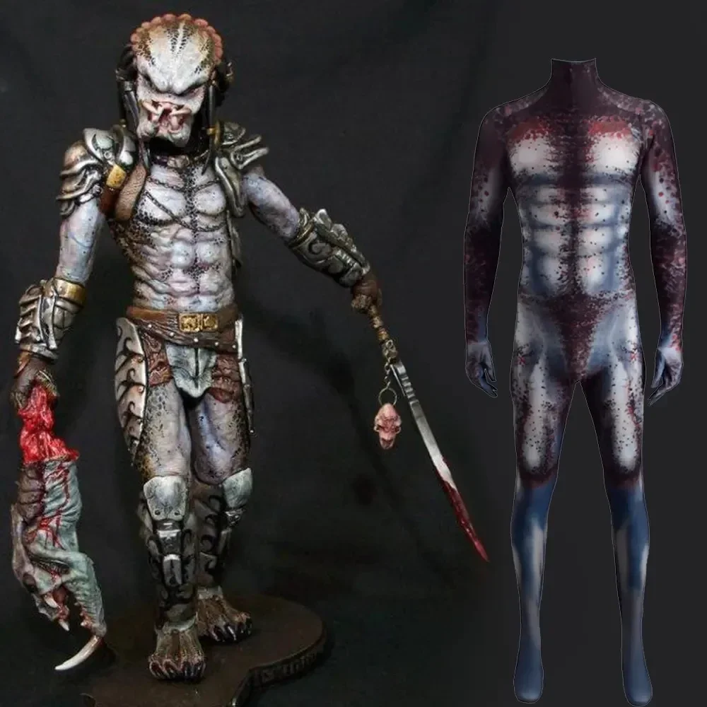 Hot Toys Iron Blood Warrior Predator Cosplay Tuta Halloween Zentai Halloween Party Costumes