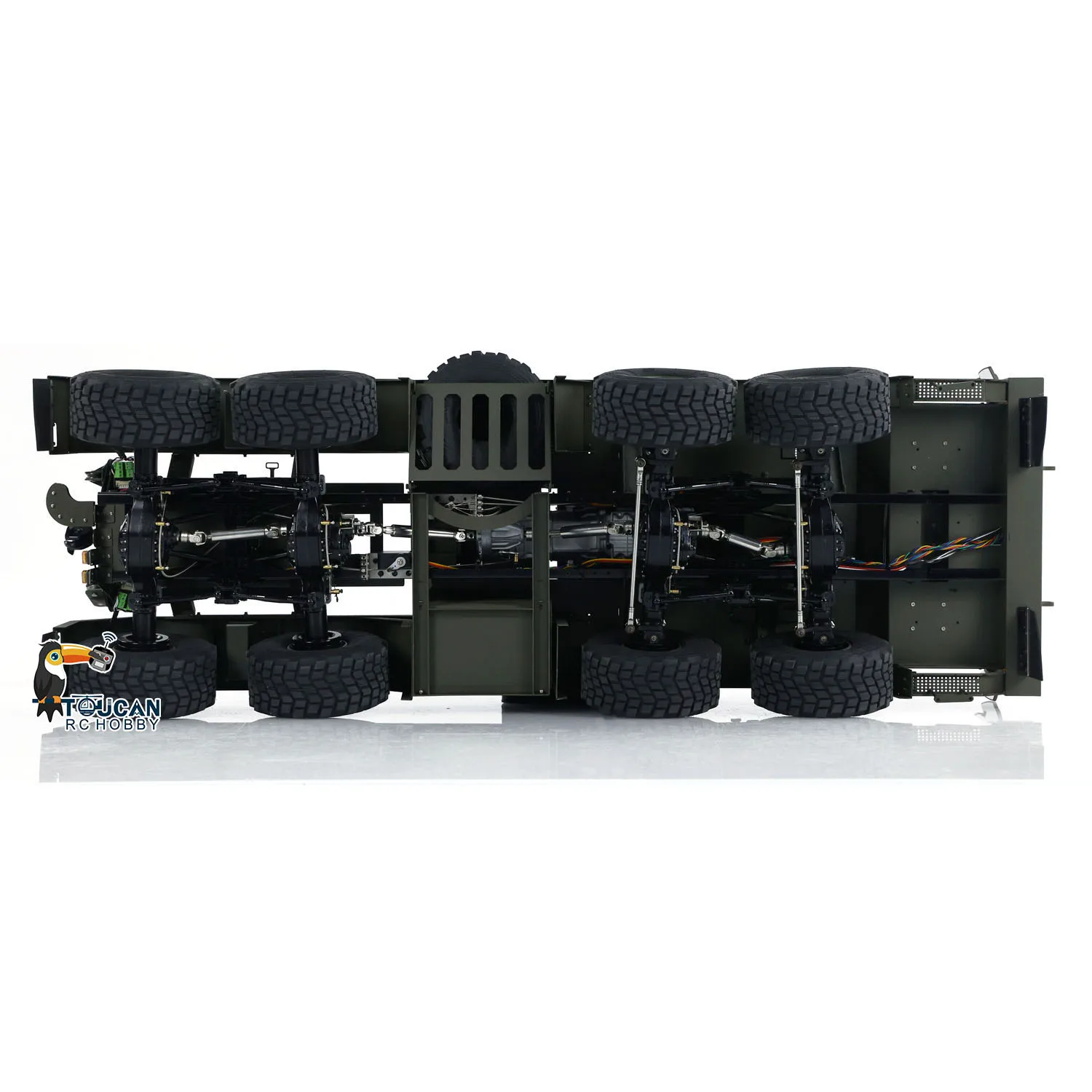 Gifts 1/14 SLT56 RC Transport Tractor Truck  Radio Control Vehicle Cars Light Sound Winch Openable Door Finished Toys TH24202 6