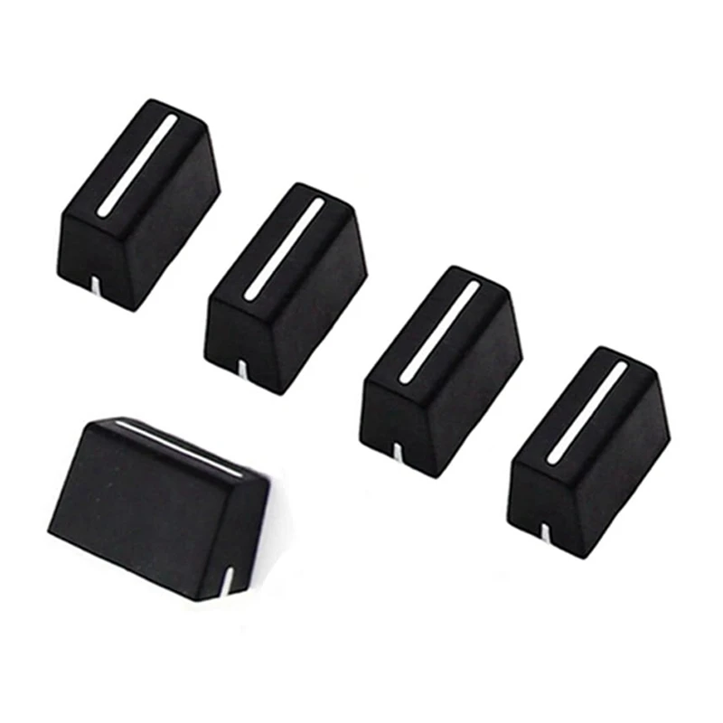 Pot Mixer Fader Rotary Knob For DJ Controller 5Pcs Universal Fader Knobs Fader Cap Straight Slide Potentiometer Cap For DJ Controller Mixers Console DJM,DDJ,XDJ
