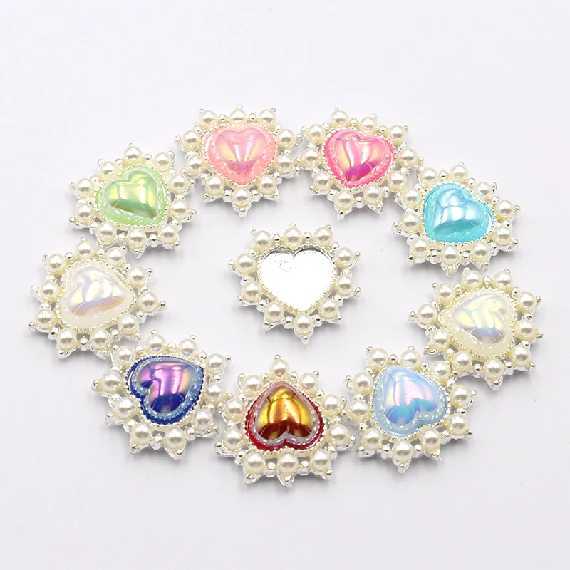 10 Pcs Small Metal Buttons - 15mm Pearl Style Decorative Buttons For DIY Sewing & Crafts - View #9