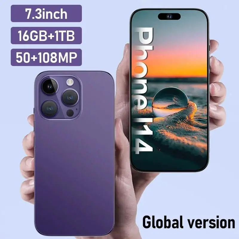

Mobile Phones 14 5G SmartPhone Original 4G Dual Sim Celulares Android Unlocked Android Cell Phone I4 Global Version New PHONES