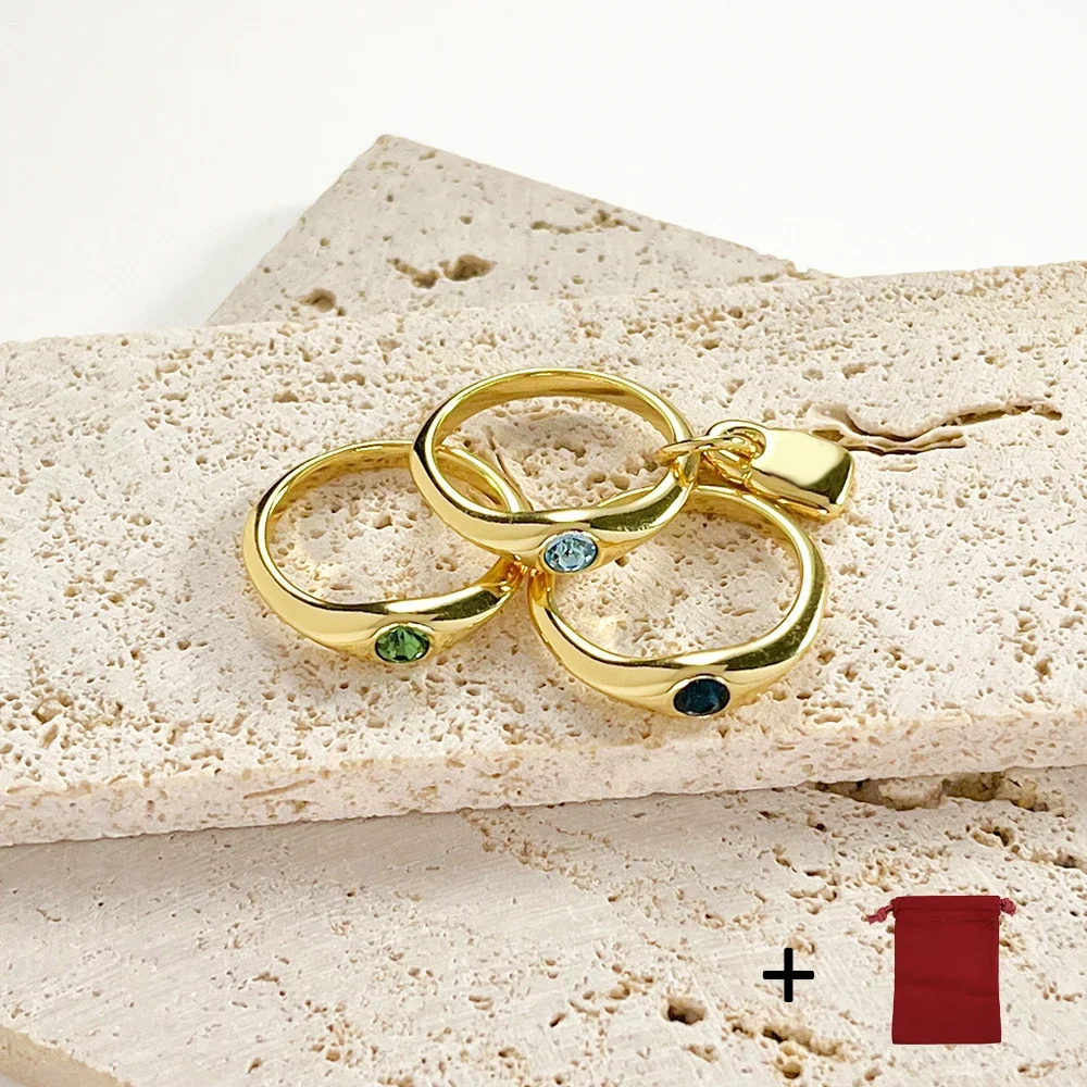 

Испанский Высококачественный Изысканный модный 2023 горячая Распродажа UNO DE 50 три кольца из гладкого драгоценного камня Ювелирные изделия подарок бесплатная доставка